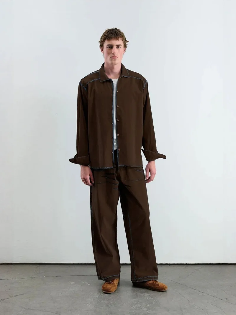 جيستو GIESTO Textured Button-Up Long Sleeve Shirt